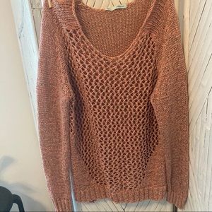 Maurices  Crocheted Patterned Sweater Large